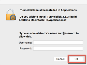 administrator username and password mac